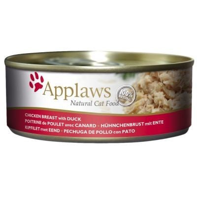 Applaws | 肉絲湯汁 - 雞肉+鴨肉貓罐頭 156g - SugarPet