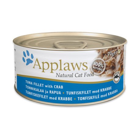 Applaws | 肉絲湯汁 - 吞拿魚+蟹貓罐頭 70g - SugarPet