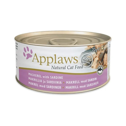 Applaws | 肉絲湯汁 - 鯖魚+沙丁魚貓罐頭 - SugarPet