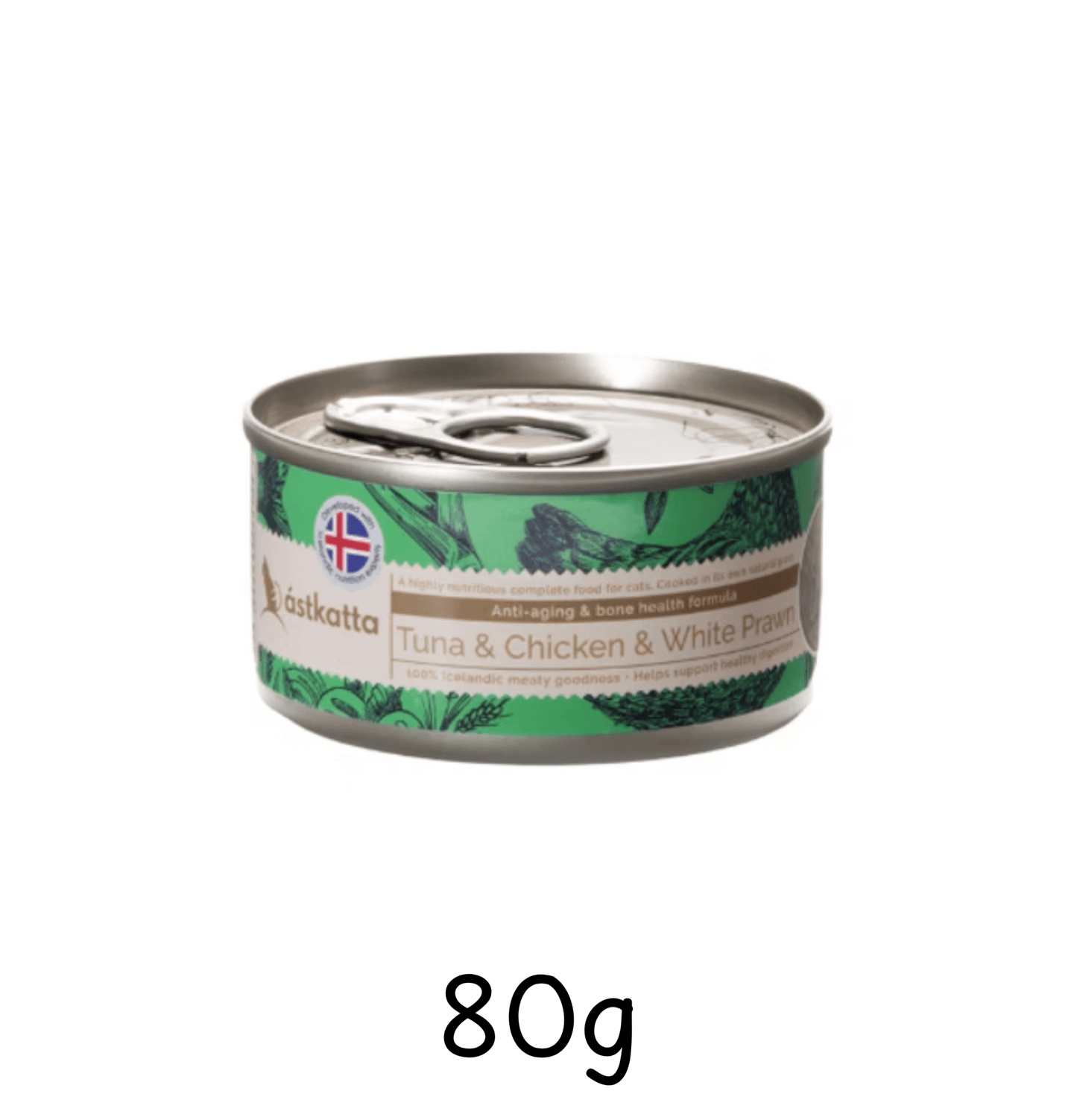 Astkatta | 增强活力系列 - 白鰹吞拿魚 + 雞肉 + 白蝦主食貓罐頭 - SugarPet