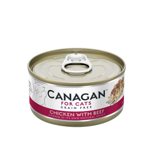 Canagan | 無穀物雞肉+牛肉貓罐頭 75g - SugarPet