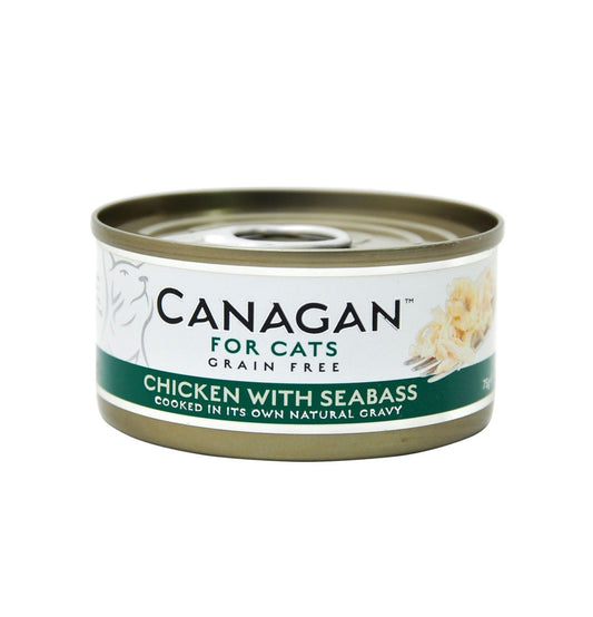 Canagan | 無穀物雞肉+鱸魚貓罐頭 75g - SugarPet