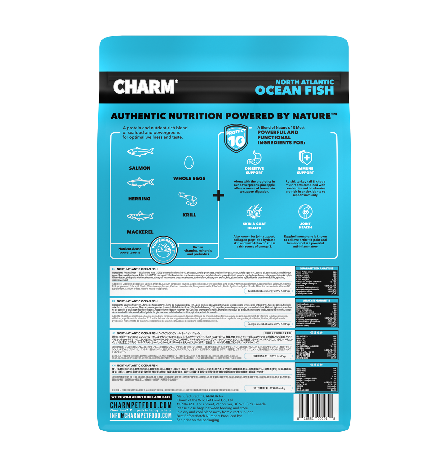 Charm | 無穀物海洋魚狗乾糧