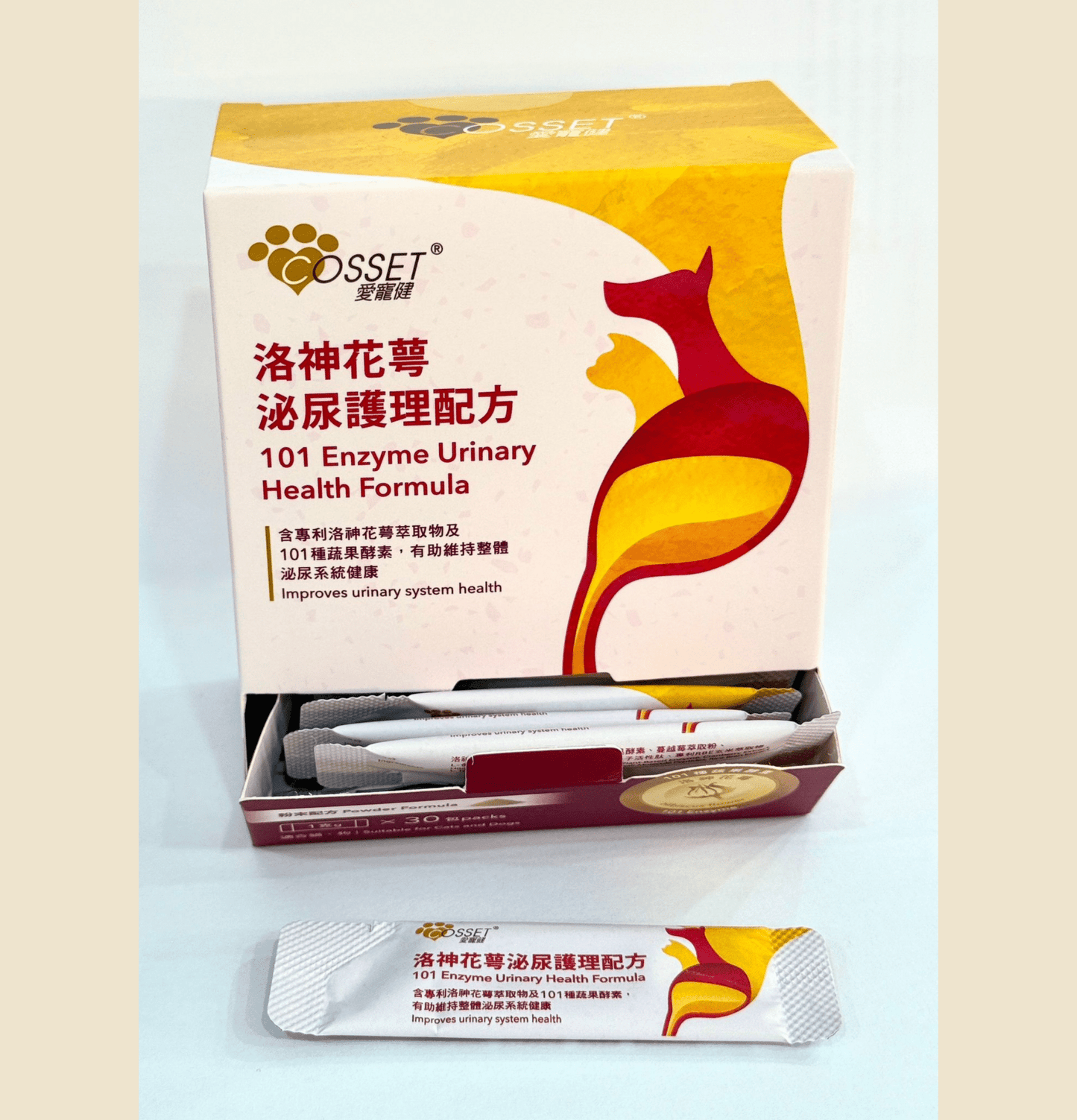 Cosset | 洛神花萼泌尿護理配方 30包 - 1g/包(貓狗食用) - SugarPet