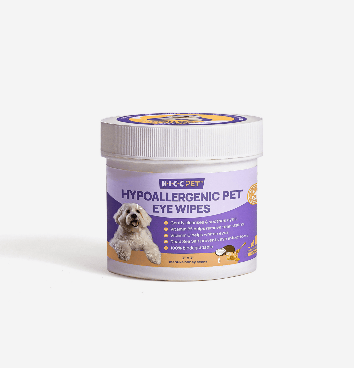 HICCPET | 寵物淚痕潔眼紙 100片裝(貓狗適用) - SugarPet