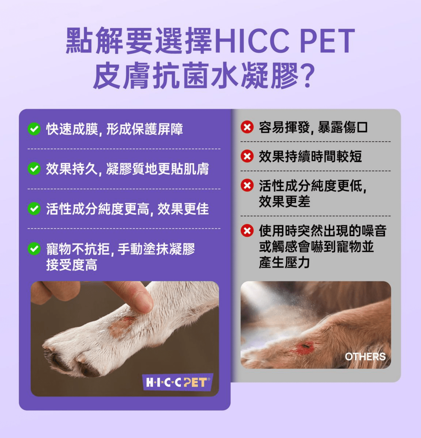 HICCPET | 寵物抗菌水凝膠 (100ml)(貓狗適用) - SugarPet