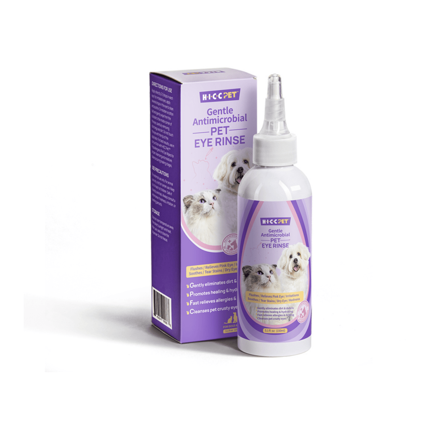 HICCPET | 寵物溫和抗菌滴眼液 150ml(貓狗適用) - SugarPet