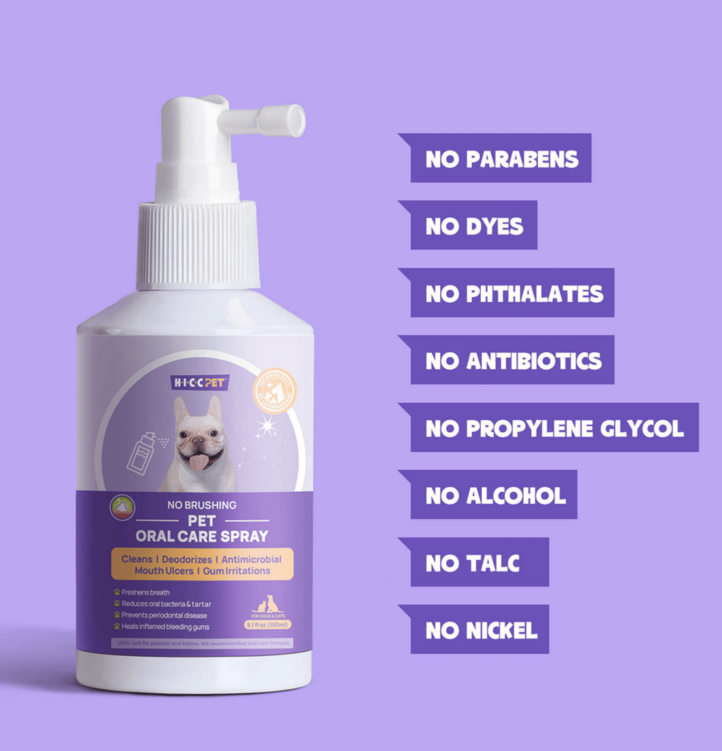 HICCPET | 寵物口腔噴霧 150ml(貓狗適用) - SugarPet