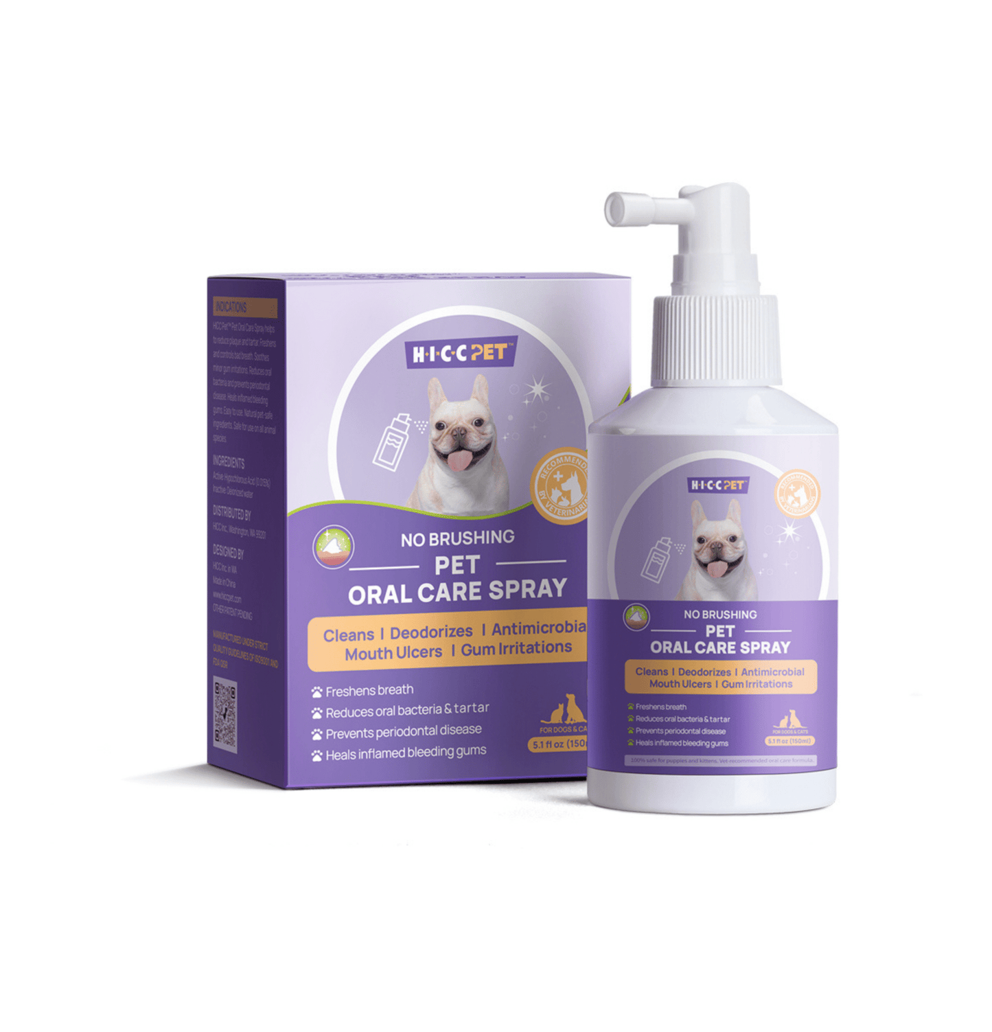 HICCPET | 寵物口腔噴霧 150ml(貓狗適用) - SugarPet