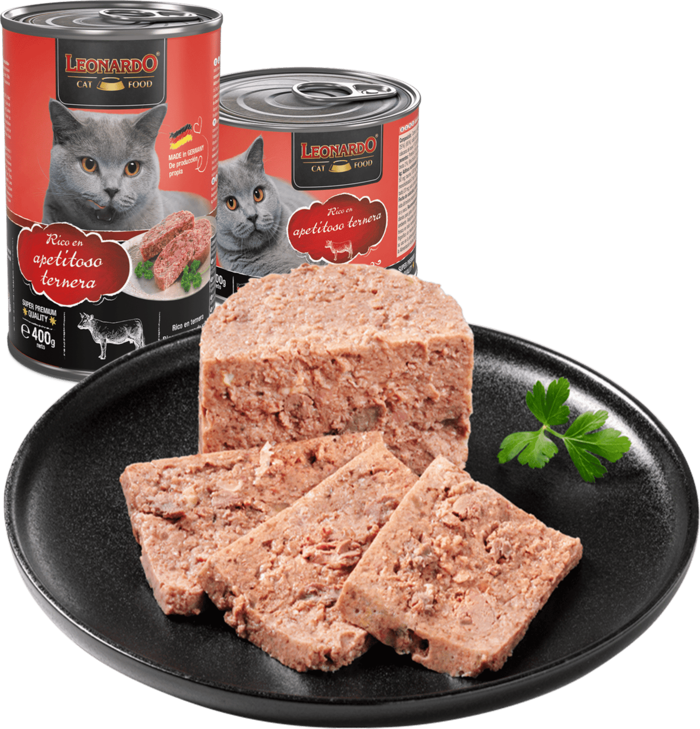 Leonardo & Belcando Cat Food | Super Premium 經典‧高能活力罐 - 牛肉配方成貓罐頭 400g - SugarPet 寵甜