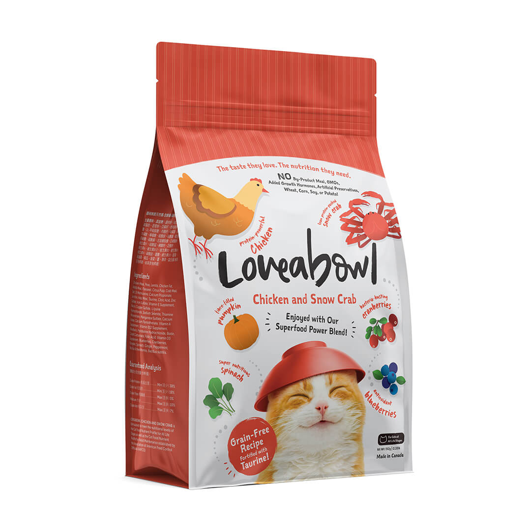 Loveabowl | 無穀物雪蟹+雞肉海陸貓乾糧 - SugarPet