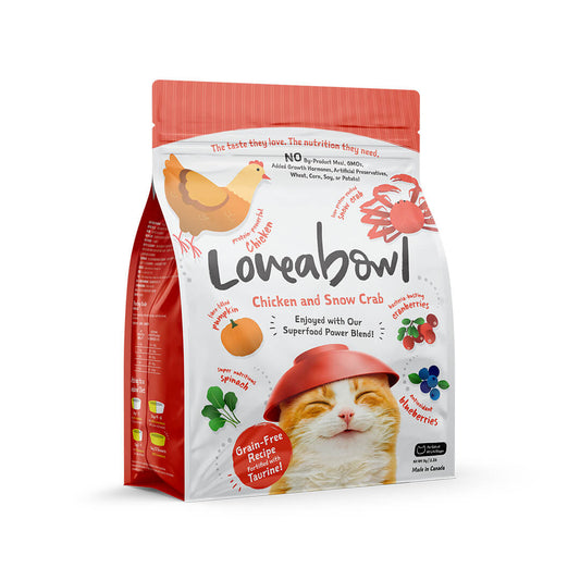 Loveabowl | 無穀物雪蟹+雞肉海陸貓乾糧 - SugarPet