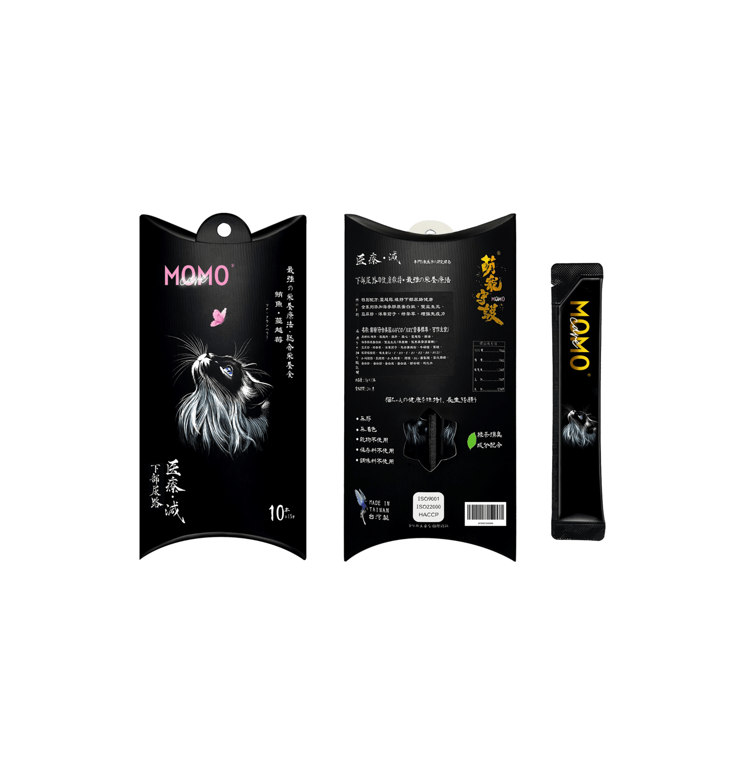 MOMOcare 萌寵守護 | 守護功能性主食軟肉泥條貓小食 - 鮪⿂ + 蔓越莓 - 尿道 - SugarPet 寵甜