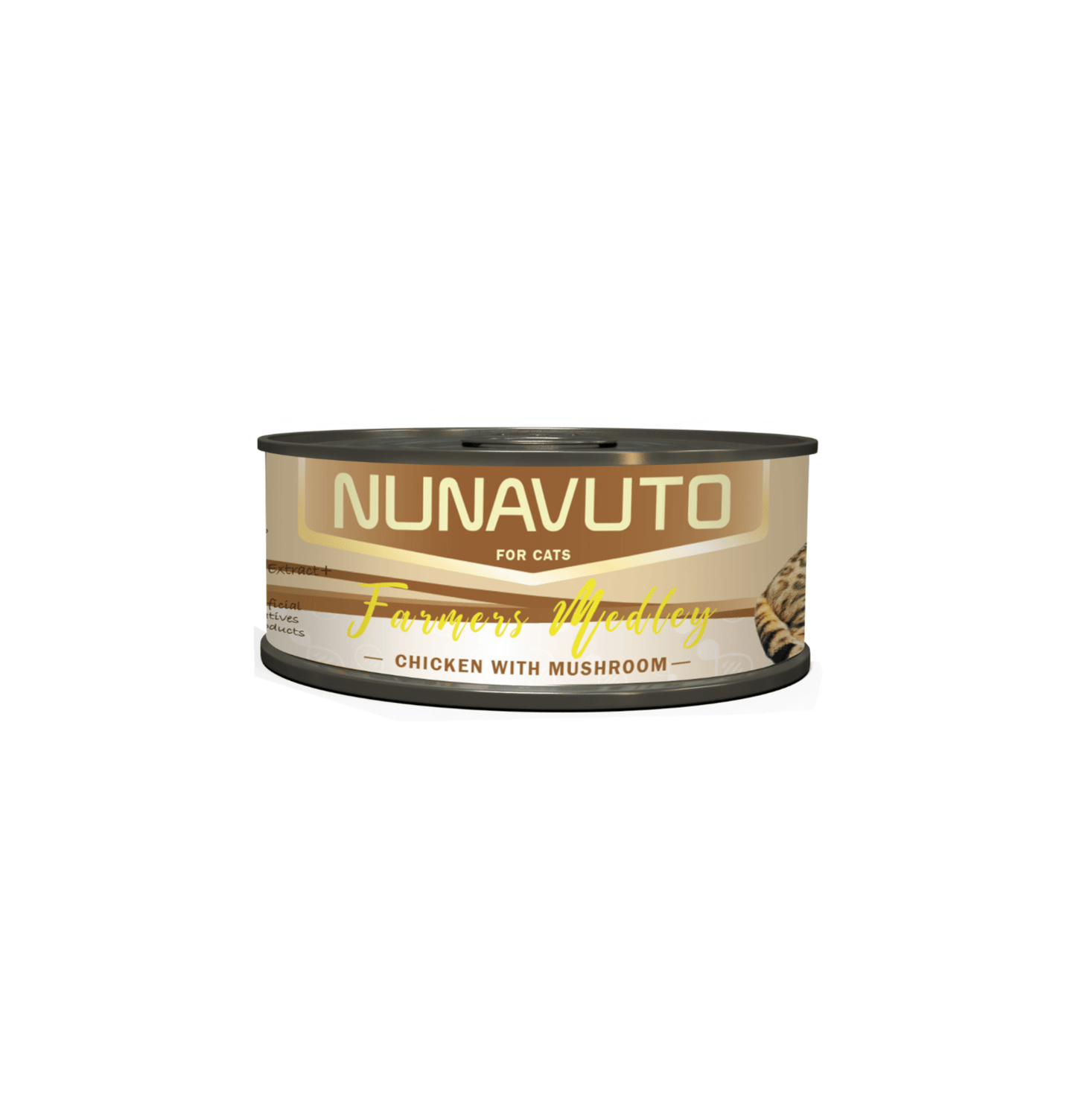 Nunavuto | Farmers Medley 系列 - 雞肉+蘑菇貓罐頭 80g - SugarPet 寵甜