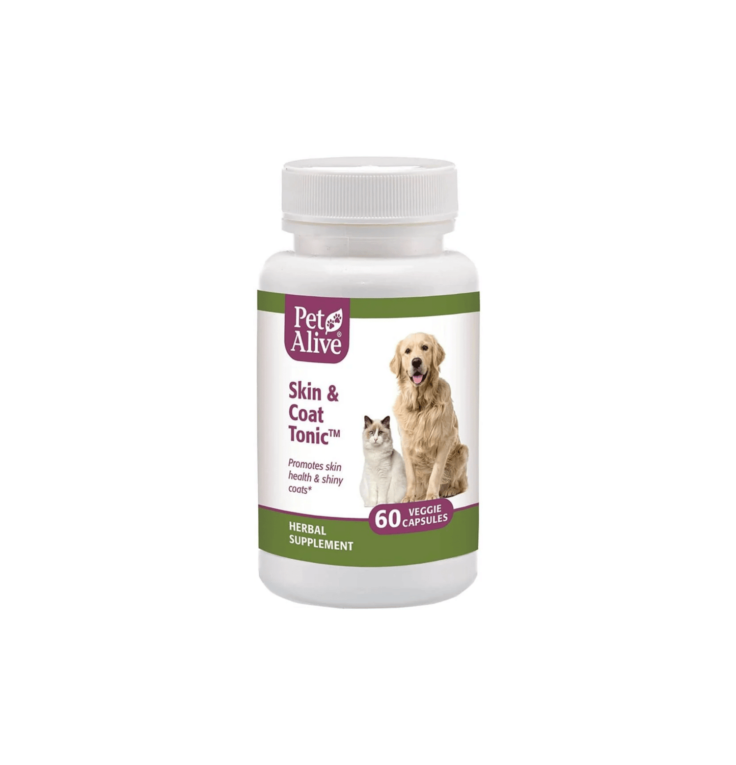 PetAlive | Skin & Coat Tonic 寵物毛髮及皮膚保養60粒(貓狗食用) - SugarPet