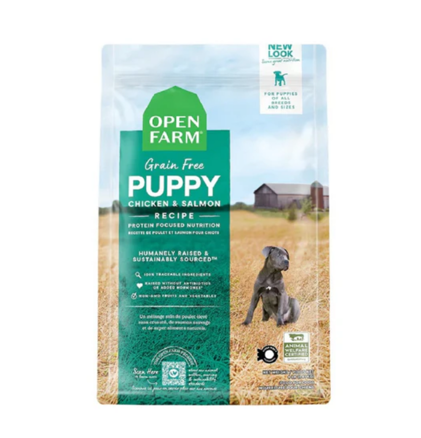 Open Farm | 無穀物野生三文魚走地雞肉幼犬糧