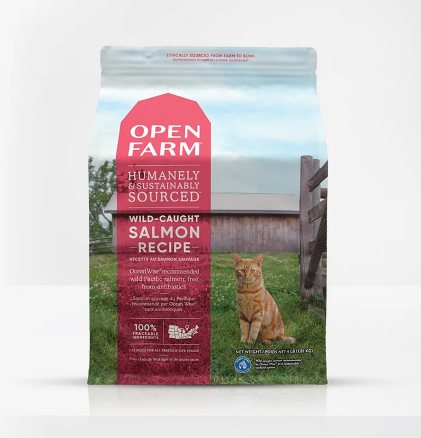 Open Farm | 無穀物野生三文魚配方貓乾糧