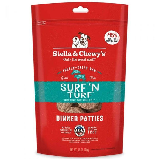 Stella & Chewy's | 凍乾生肉狗狗主糧 - 海陸佳餚(牛肉及三文魚) - SugarPet