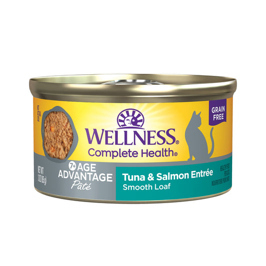 Wellness| Complete Health Pate 老貓護養魚吞拿魚+三文魚貓罐頭 3oz - SugarPet