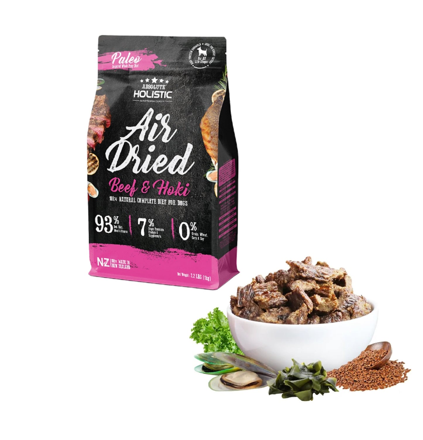 Absolute Holistic | 狗狗鮮食肉片 1kg - SugarPet