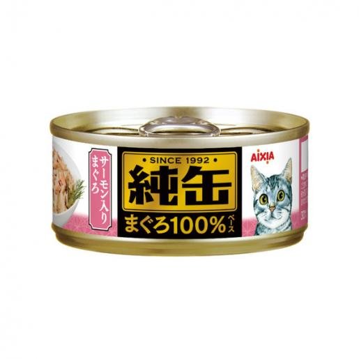 AIXIA | 純罐吞拿魚 + 鮭魚貓罐頭 65g 粉紅色 - SugarPet