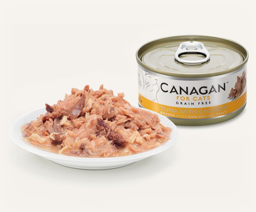 Canagan | 無穀物吞拿魚+雞肉貓罐頭75g - SugarPet