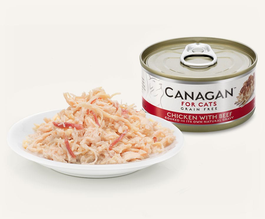 Canagan | 無穀物雞肉+牛肉貓罐頭 75g