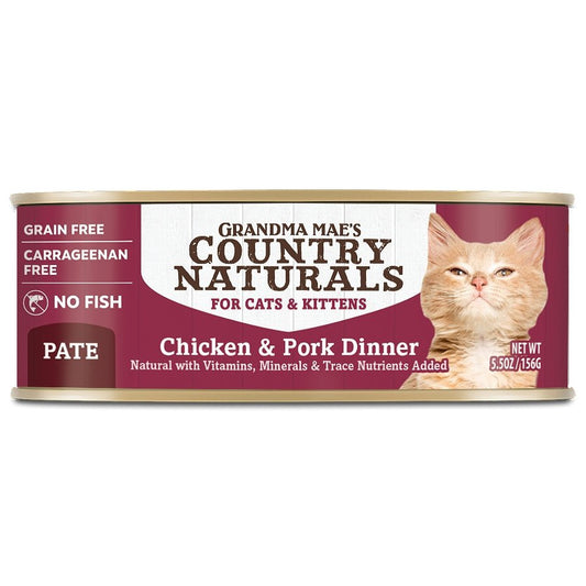 Country Naturals | 無穀物雞肉+豬肉貓罐頭 156g