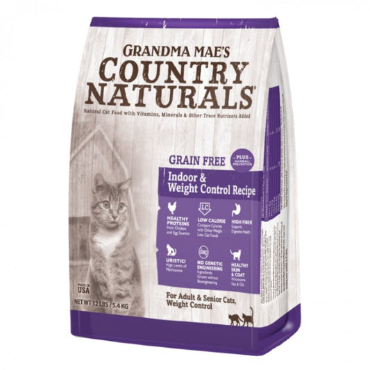 Country Naturals | 無穀物體重控制去毛球室內老貓糧