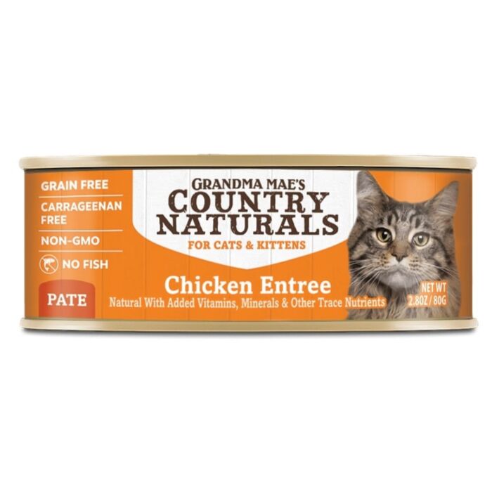 Country Naturals | 無穀物走地雞肉泥貓罐頭 80g