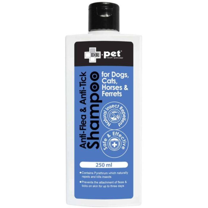 Dr. Pet | 藥用潔毛液 - 抗跳蚤及牛蜱配方 250ml(貓狗適用)