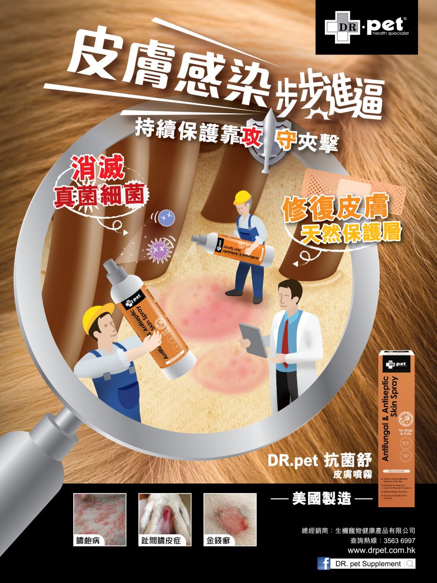 Dr. Pet | 抗菌舒皮膚噴霧 80oz(貓狗適用)