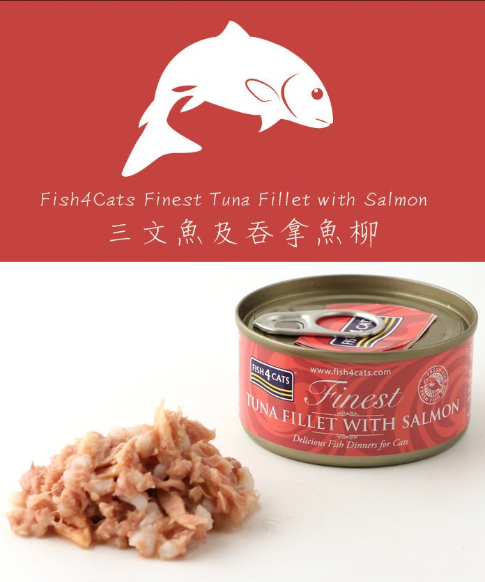 Fish4Cats | 三文魚+吞拿魚柳貓罐頭 70g