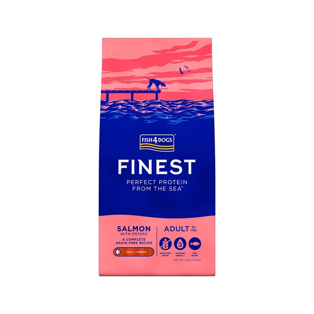 Fish4Dogs | Finest 三文魚無穀物低敏狗乾糧(細粒) - SugarPet