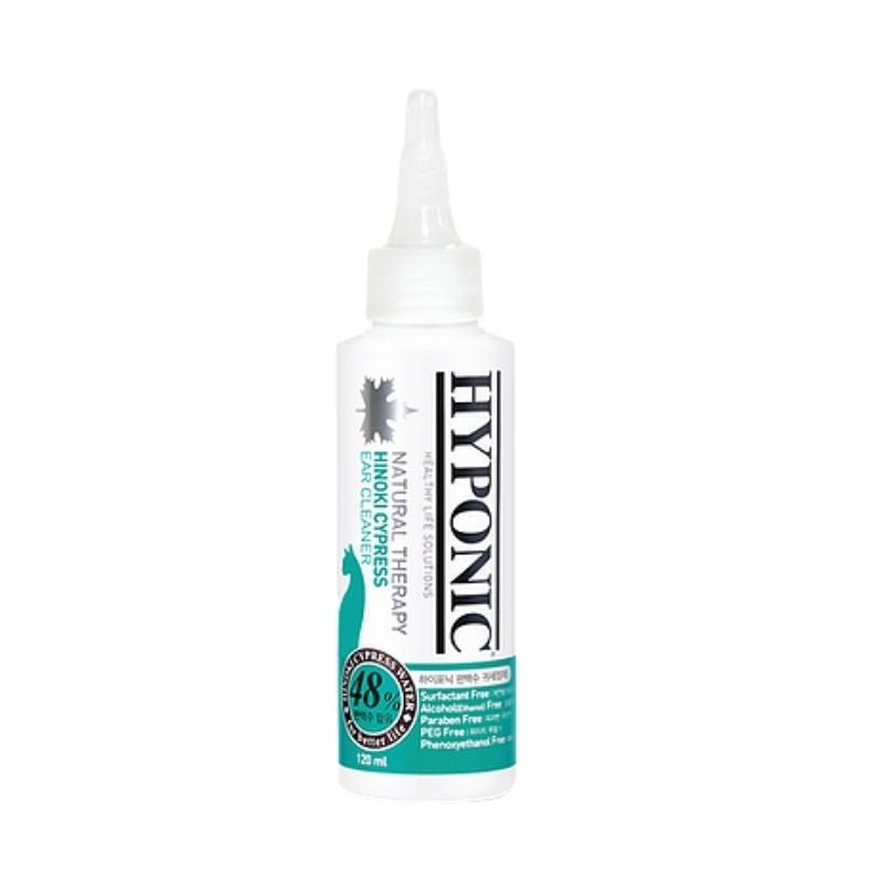 Hyponic | 極致低敏扁柏貓用洗耳水 120ml(貓適用) - SugarPet