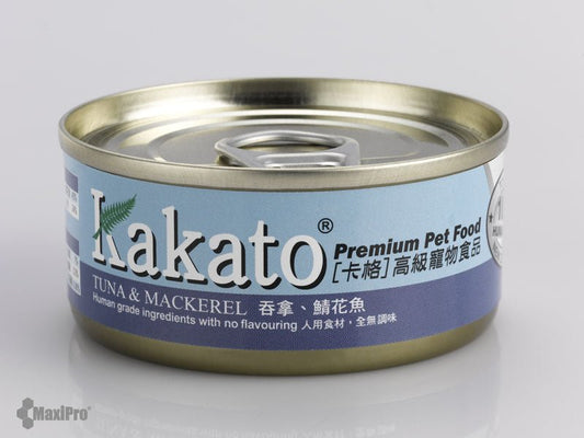 Kakato | 吞拿魚+鯖魚貓狗罐頭 - SugarPet