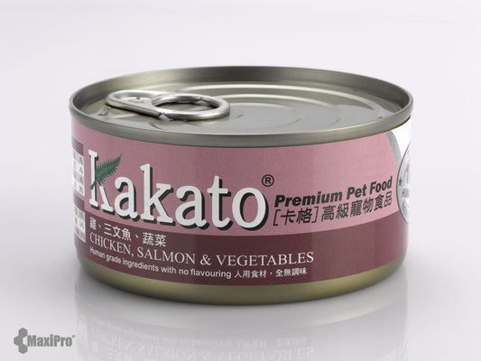 Kakato | 雞肉+三文魚+蔬菜貓狗罐頭 170g - SugarPet