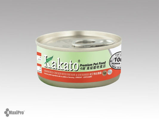 Kakato | 杞子魚肚燉雞貓狗罐頭 - SugarPet