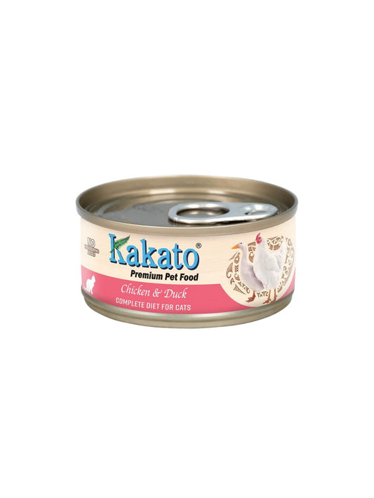 Kakato | 雞肉+鴨肉主食貓罐頭 70g - SugarPet