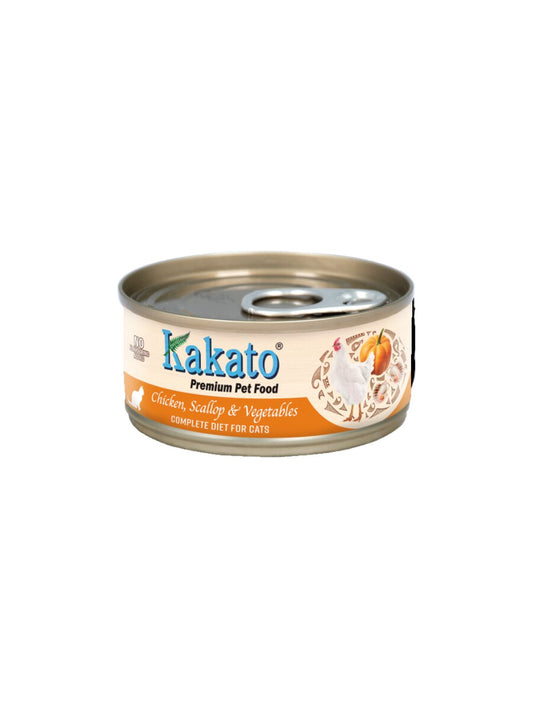 Kakato | 雞+扇貝+蔬菜主食貓罐頭 70g - SugarPet