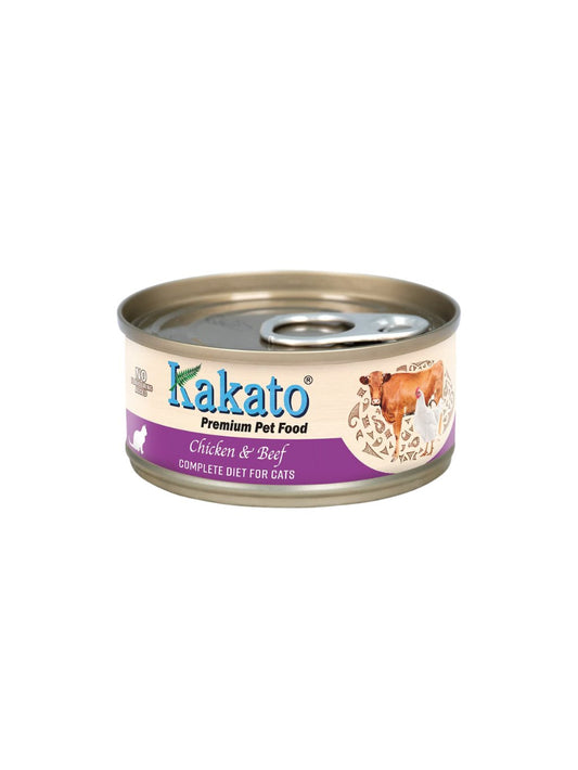 Kakato | 雞肉+牛肉主食貓罐頭 70g - SugarPet