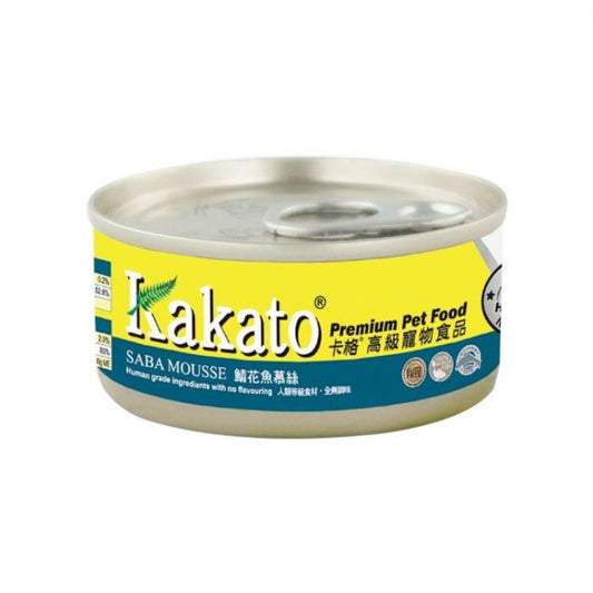 Kakato | 鯖花魚貓狗慕絲罐頭 70g - SugarPet