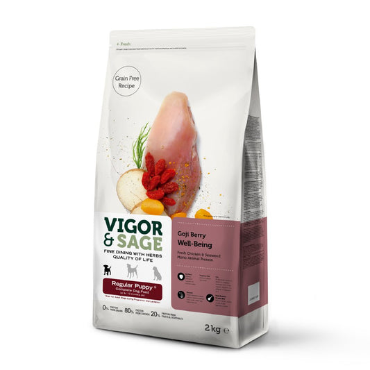 Vigor & Sage | 無穀物枸杞健體幼犬糧 - SugarPet