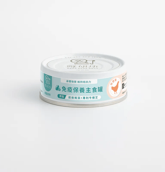 獸研所 | 免疫保健主食貓罐頭 80g - 牧野雞 - SugarPet 寵甜