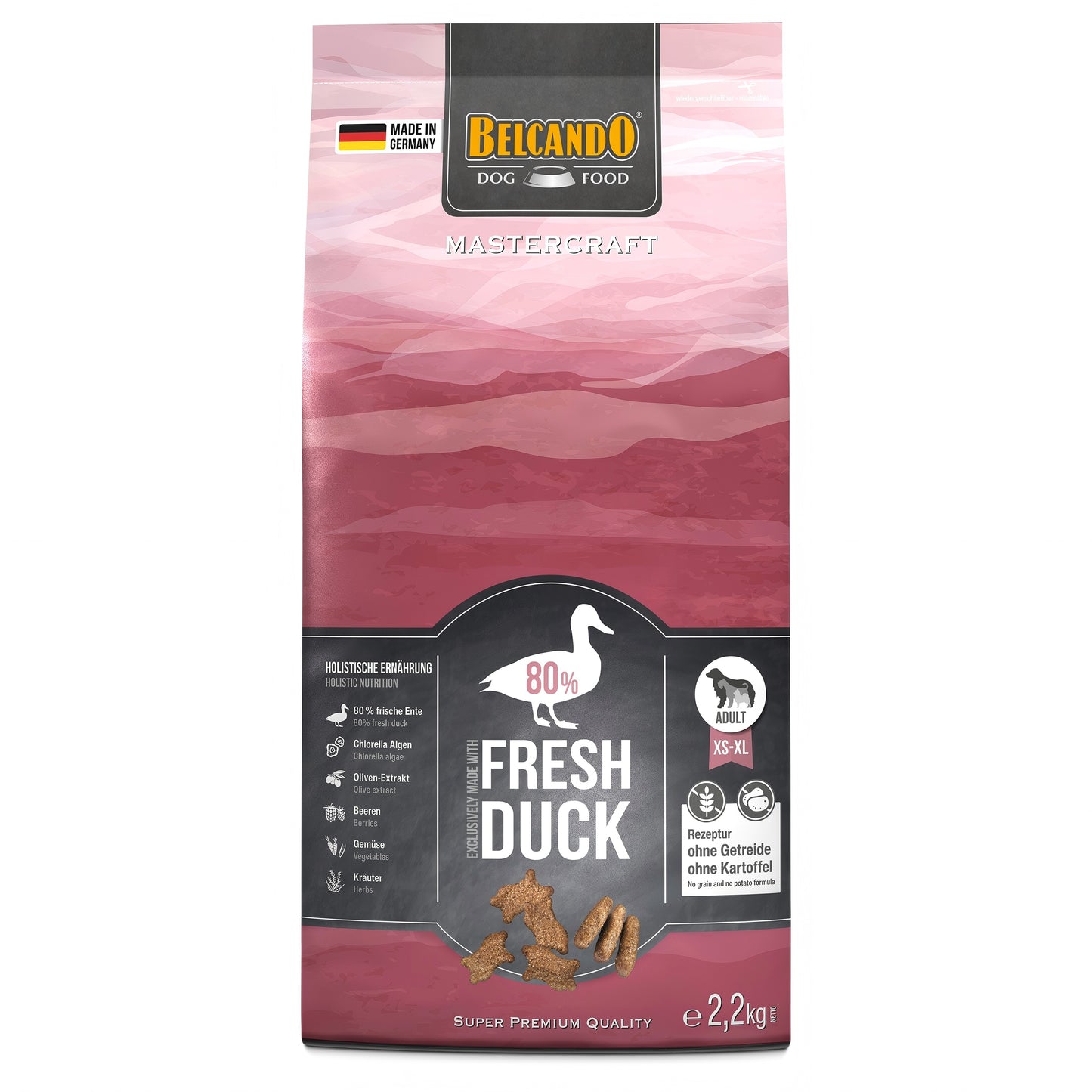 Leonardo & Belcando Dog Food | Mastercraft 無穀物成犬鮮肉系列鴨肉狗乾糧