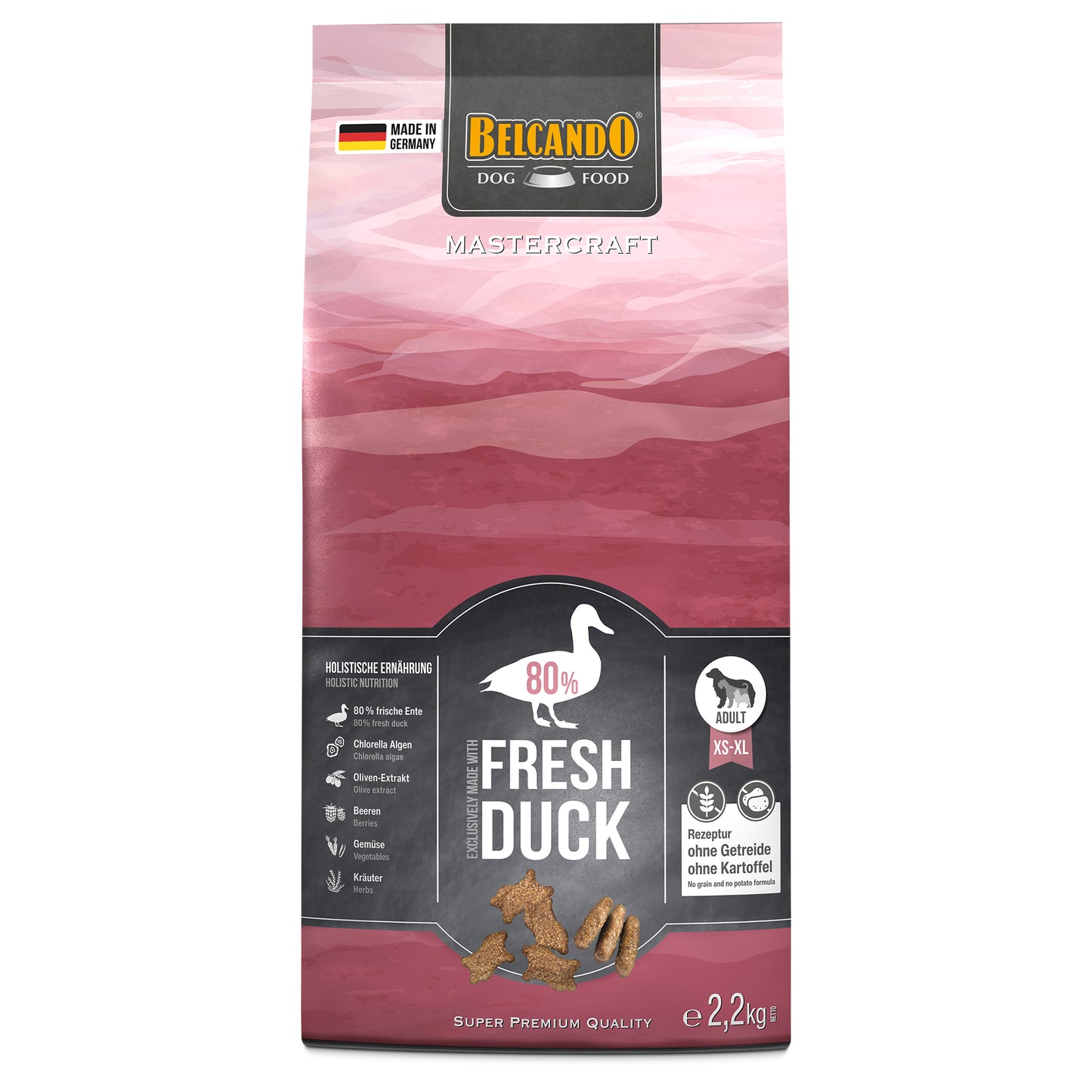 Leonardo & Belcando Dog Food | Mastercraft 無穀物成犬鮮肉系列鴨肉狗乾糧