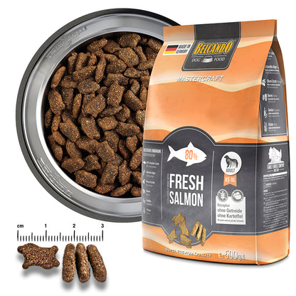 Leonardo & Belcando Dog Food | Mastercraft 無穀物成犬鮮肉系列三文魚狗乾糧