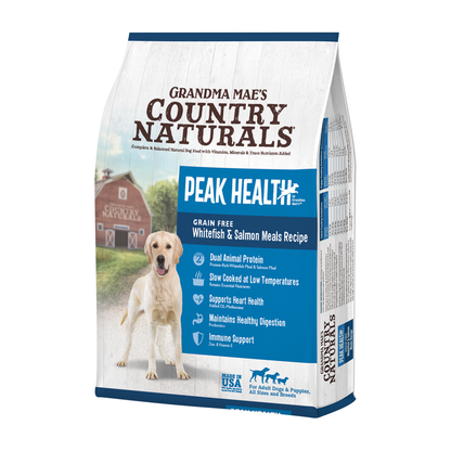 Country Naturals | Peak Health 5合1 無穀物三文魚+白鮭魚狗乾糧 (新舊包裝隨機發放)