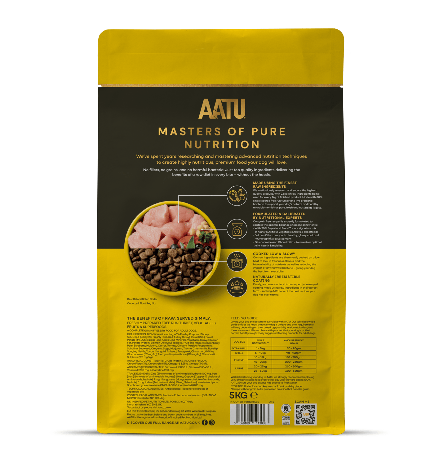 AATU | 無穀物走地自然放養火雞防敏狗乾糧 - SugarPet 寵甜