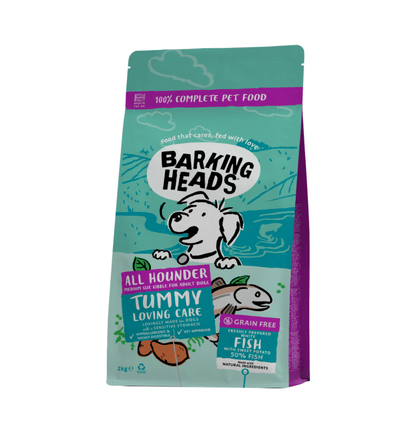 Barking Heads | 無穀物智者之選全天然深海魚成犬狗乾糧（藍色） - SugarPet 寵甜